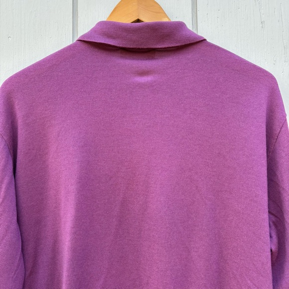 VITTORIO ROCCHETTI—Milano—Purple Polo Pullover—Men’s M—75% Wool—Made in USA—VG+ - Picture 10 of 13